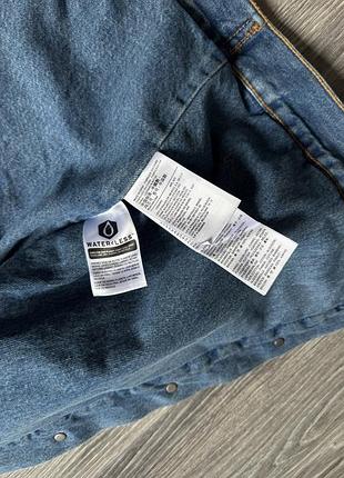 Куртка шерпа levi’s premium big e джинсова денім 9