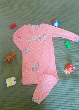 Чоловічок для дівчинки carter's рожевий у горошок 4t