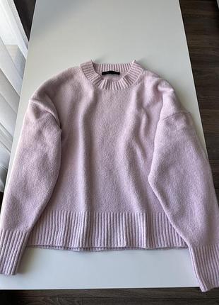Светр джемпер zara рожевий вовна zara 2142 161