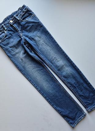 джинсы скинни zara girls (с регулировкой талии) 128 7-8 лет