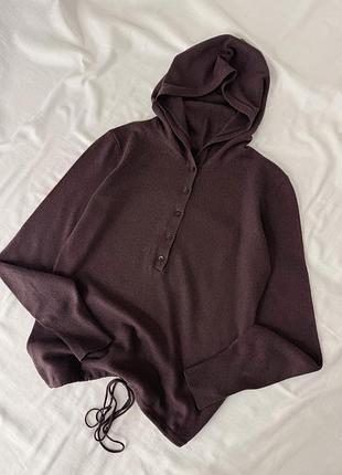 Вʼязане худі stefanel коричневе xs/s