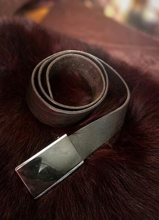 Ремінь чоловічий pierre cardin шкіряний коричневий