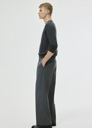 Штани чоловічі h&m сірі широкі 34 розмір