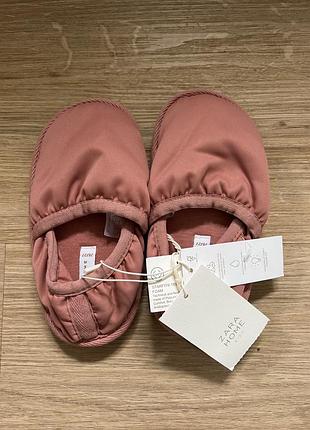 Капці дитячі zara home рожеві з піною starfit