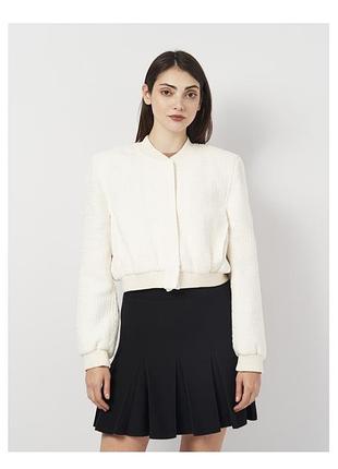Куртка жіноча zara бомбер бежева m