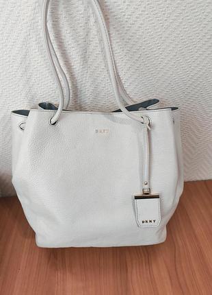 Dkny кожаная женская сумка тоут