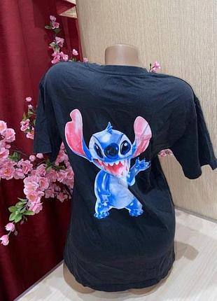 Детская хлопковая футболка с принтом stitch на 11-12 лет от m&amp;s