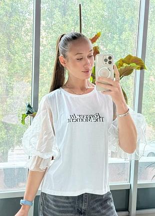 Футболки жіночі футболка zara (l)