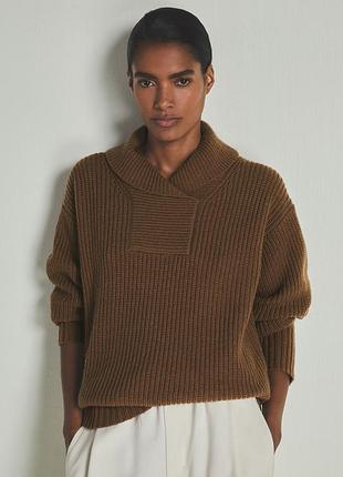 Reiss 🤎 роскошный шерстяной свитер с кашемиром