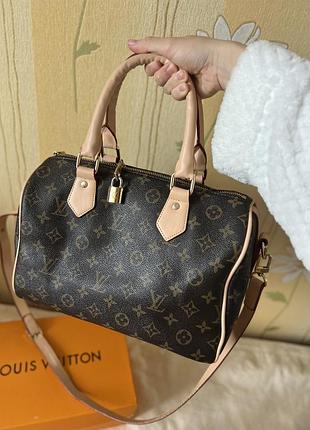 Жіноча сумка louis vuitton коричнева 30×23×16 см