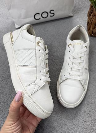 Жіночі білі шкіряні кеди aldo оригінал 38 р