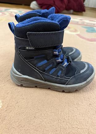 Черевики дитячі superfit зимові gore-tex синьо-чорні 29 розмір 18 см устілка