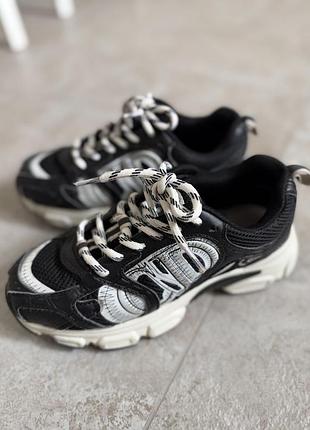 Кросівки жіночі в стилі діор dior 37 chorno sneaker christian