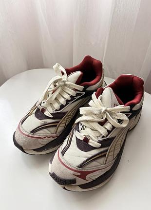 Кросівки puma біло-бордові, розмір 40
