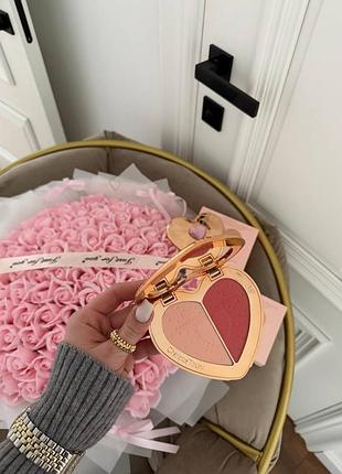 Рум'яна charlotte tilbury pillow talk beauty soulmates face palette, відтінок flawless pink
