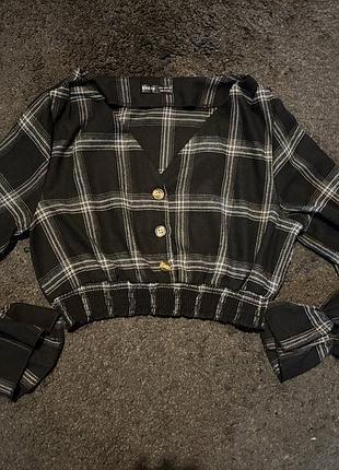 Блуза жіноча shein у клітинку р.42