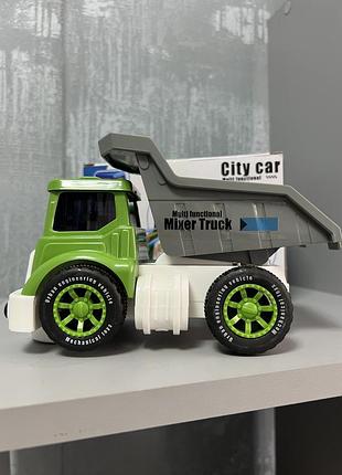 Іграшка машинка для хлопчика city car sh656-20 музична зі світловими ефектами, зелена