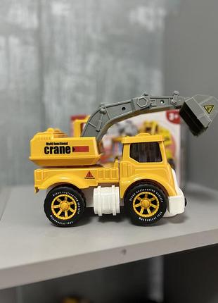Музична іграшка city car вантажівка з краном різнокольоровий