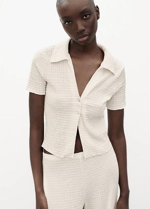 Текстурний костюм zara