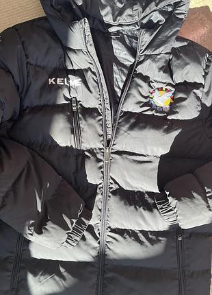 Куртка kelme стьобана бомбер оверсайз чорна
