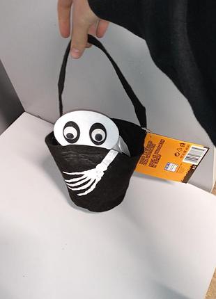 Новая фетровая сумочка для конфет на хэллоуин / корзинка скелет halloween lidl