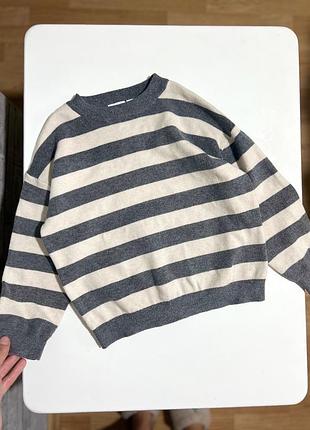 Кофта в смужку светрик мʼякий zara 5р