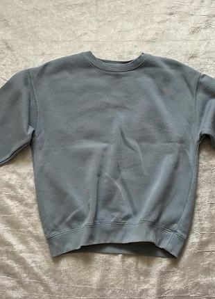 Флісовий світшот для дівчинки голубий zara 158-164 см