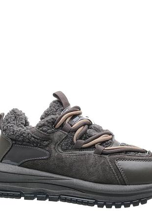 Кросівки утеплені сірого кольору від бренду lonza shoes