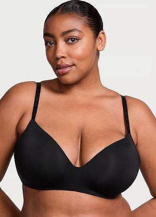 Бюстгальтер жіночий victoria’s secret чорний без кісточок безшовний оригінал з лого