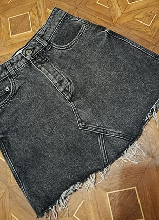 Джинсова юбка bershka,34p