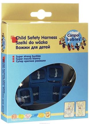 Аксесуари для колясок canpol babies вожжі-повідки сині