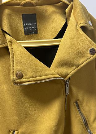 Куртка жіноча primark косуха гірчична замшева