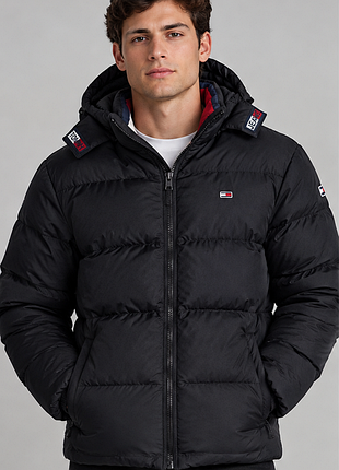 Мужской пуховик m tommy hilfiger куртка