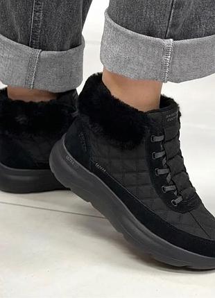 Красиві утеплені напівчеревики skechers /сша/