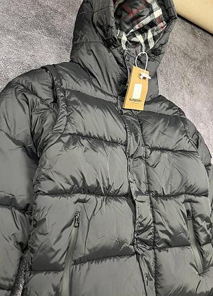 Пуховик burberry чорний 2
