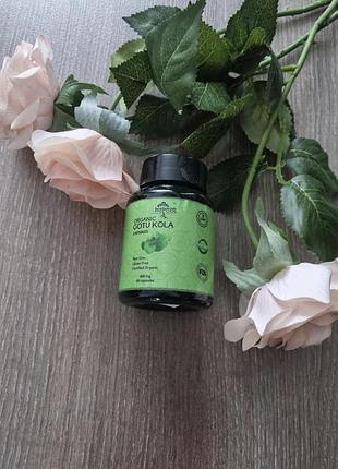 Дієтична добавка heroot organic gotu kola (готу кола), 400 мг, 60 капсул — нова