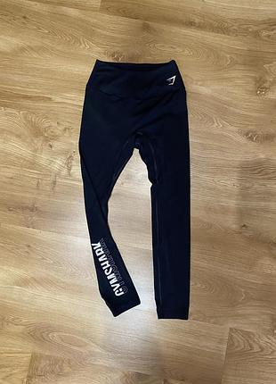 Лосіни жіночі gymshark чорні з написом