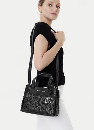 Сумка жіноча armani exchange, чорна 8