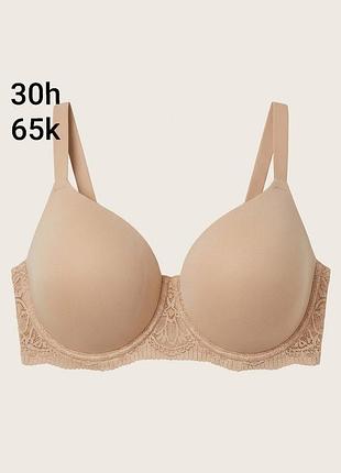 Бюстгальтер уплотненный классический базовый большая чашка 30h 65k
