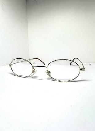 Овальні вінтажні італійські окуляри під золото vintage retro italy japandi