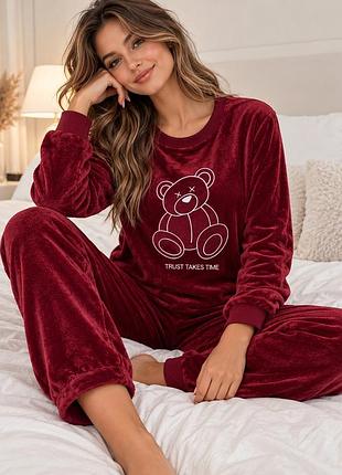Жіноча флісова піжама р.s-xl