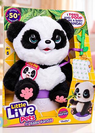 ​інтерактивна м’яка іграшка little live pets бебі панда чучу (26676)