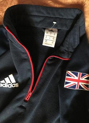 Реглан adidas термо на флісі синій розмір s