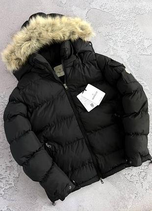 Куртка moncler пух з натуральним лисячим хутром❄️