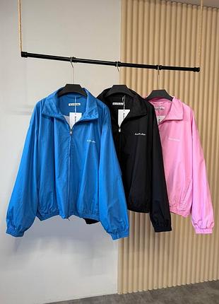 Вітровка acne studios stockholm 3 кольори синя чорна та рожева