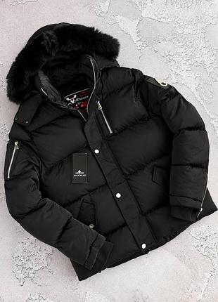 Куртка moose knuckles  пух з натуральним лисячим хутром❄️
