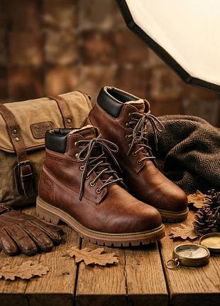 ​мужские зимние кожаные ботинки dockers by gerli