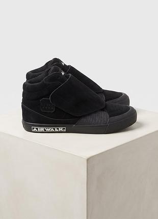 Кроссовки сникерсы оригинал airwalk vic black (р. 42, стелька 27 см) винтажный скейт-стиль y2k
