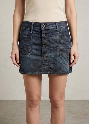 Джинсова спідниця g-star raw