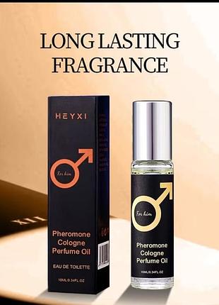 Чоловічі парфуми heyxi pheromone cologne perfume oil 10 мл